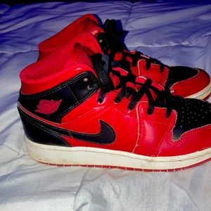 Black and red Jordan’s